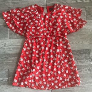 Vici Floral Red Dress